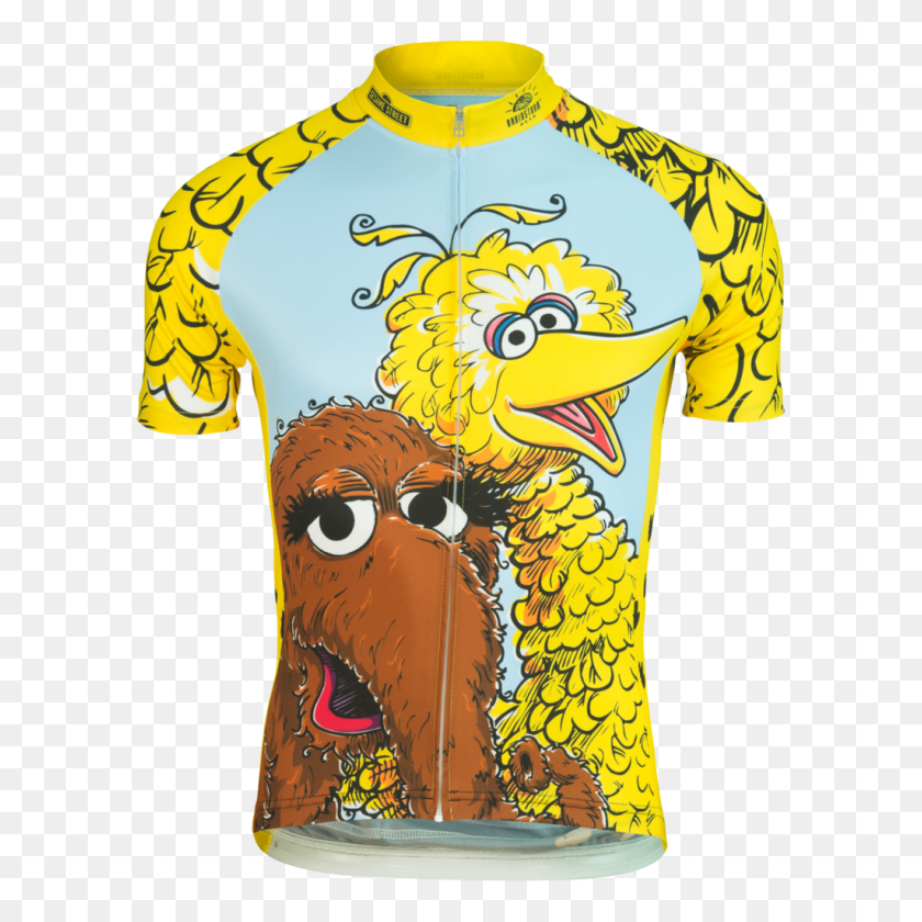 1024x1024 Big Bird Snuffy Men's Sesame Street Cycling Jersey Gt Brainstorm Gear - Big Bird PNG