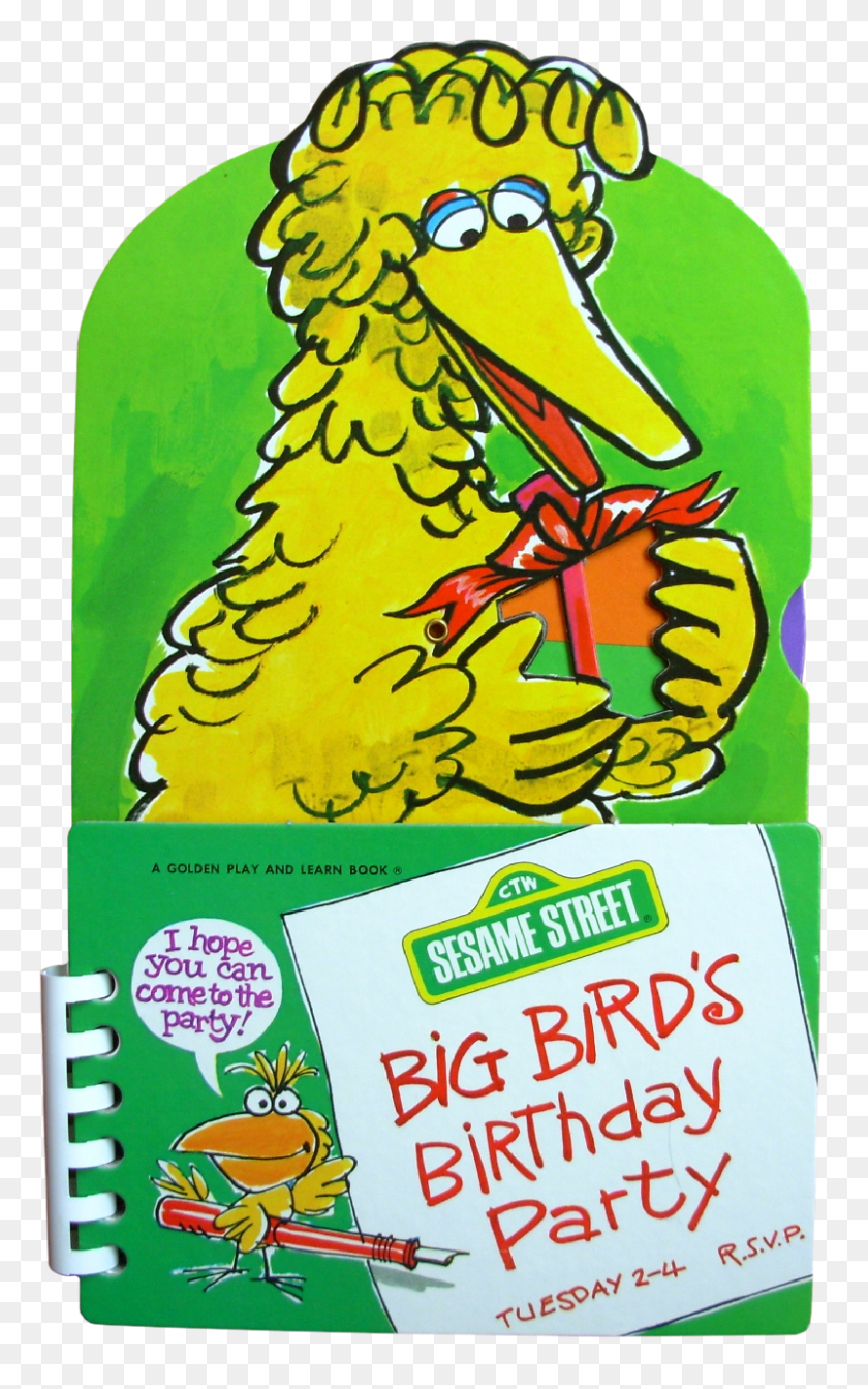 800x1317 Big Bird's Birthday Party - Sesame Street Birthday Clip Art