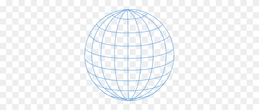 291x299 Big Blue Wire Globe Png, Clip Art For Web - X Clipart