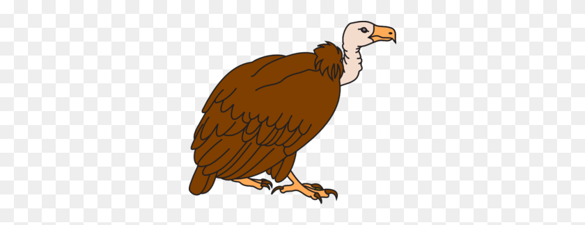 298x264 Big Brown Vulture Clip Art - Vulture Clipart