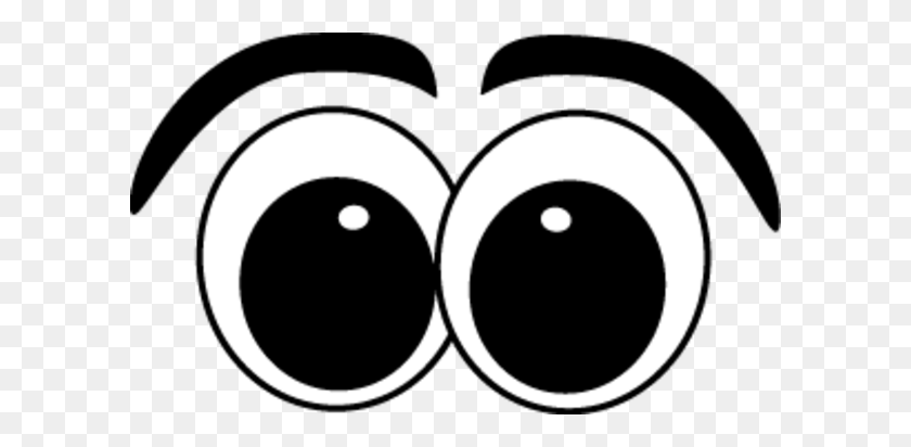 600x352 Большие Мультяшные Глаза, Мультфильм Большие Глаза - Глазные Яблоки Png