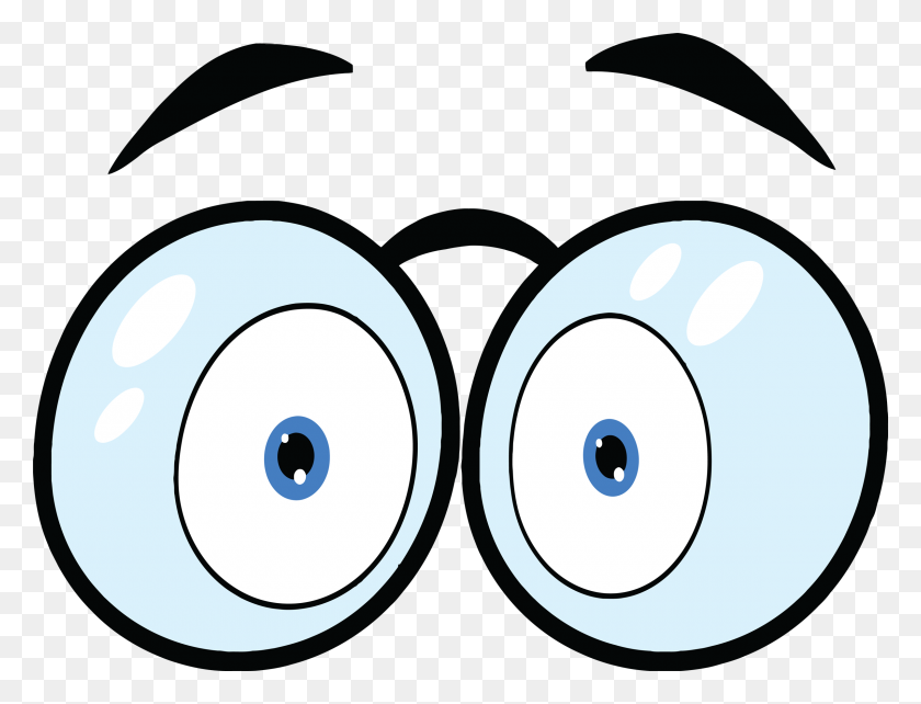 2400x1793 Big Cartoon Eyes Eye Cartoon Images Free Download Clip Art On Png - PNG Eyes