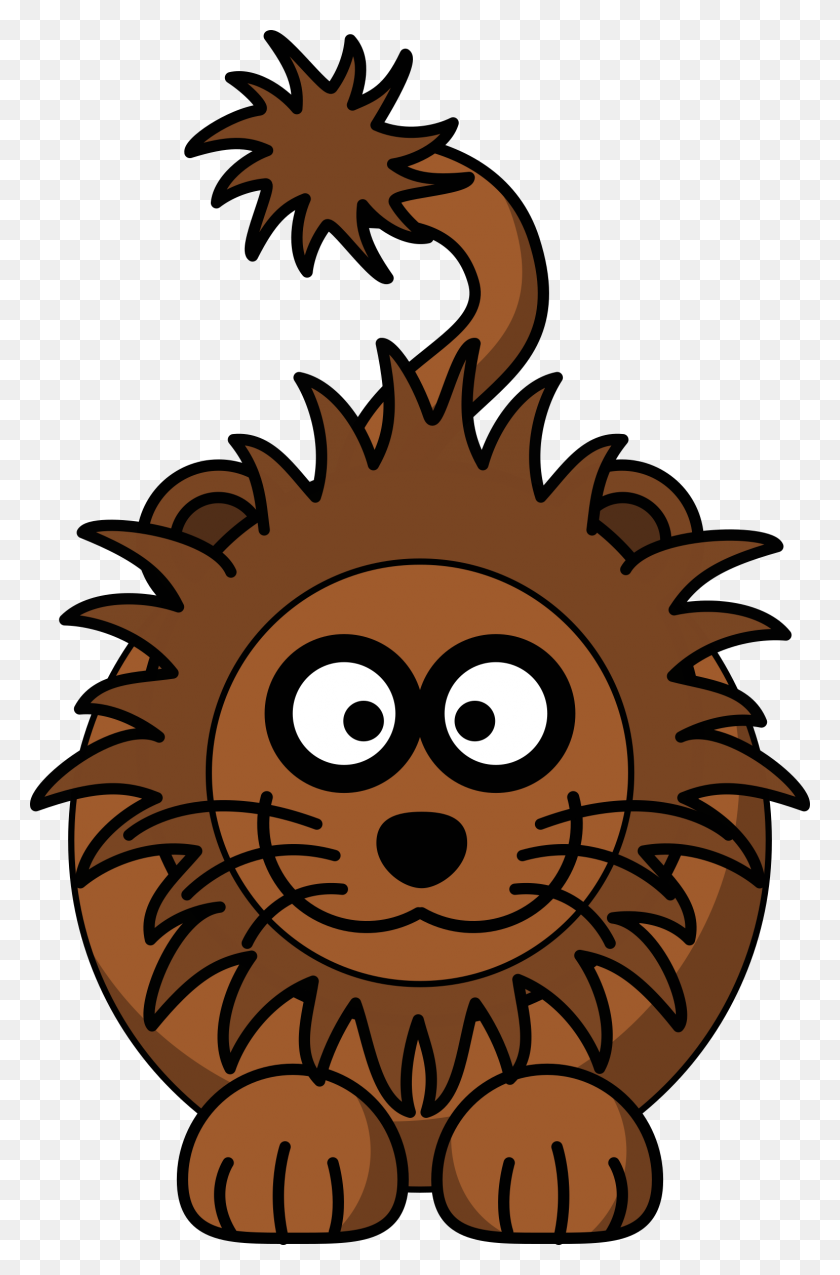 1540x2400 Big Cat Cartoon Vector Clipart Of A Mean Lion In Cage - Lion With Crown Clipart