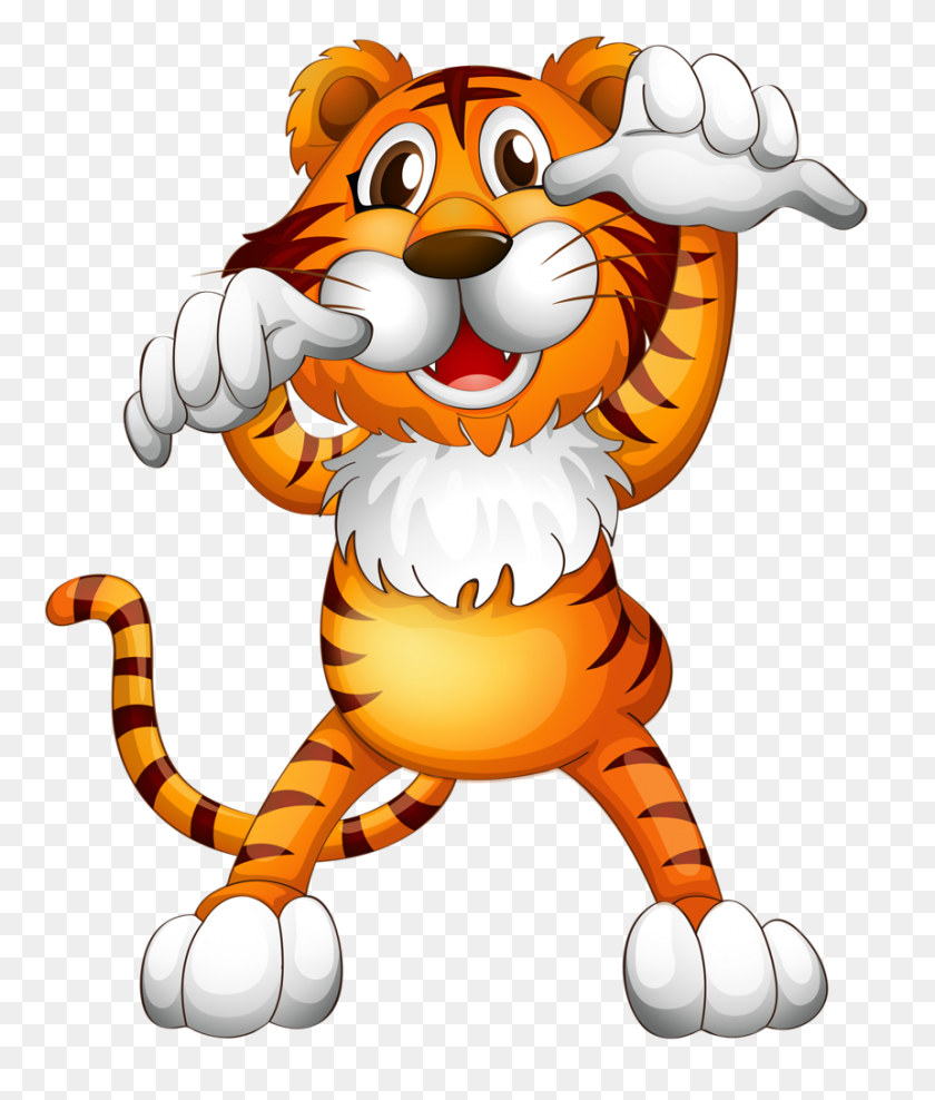 860x1024 Big Cat Clipart Tigre Cumpleaños - Big Cat Clipart