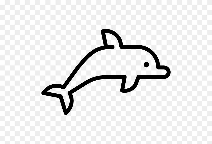 512x512 Большой Дельфин - Подводные Дельфины Клипарт