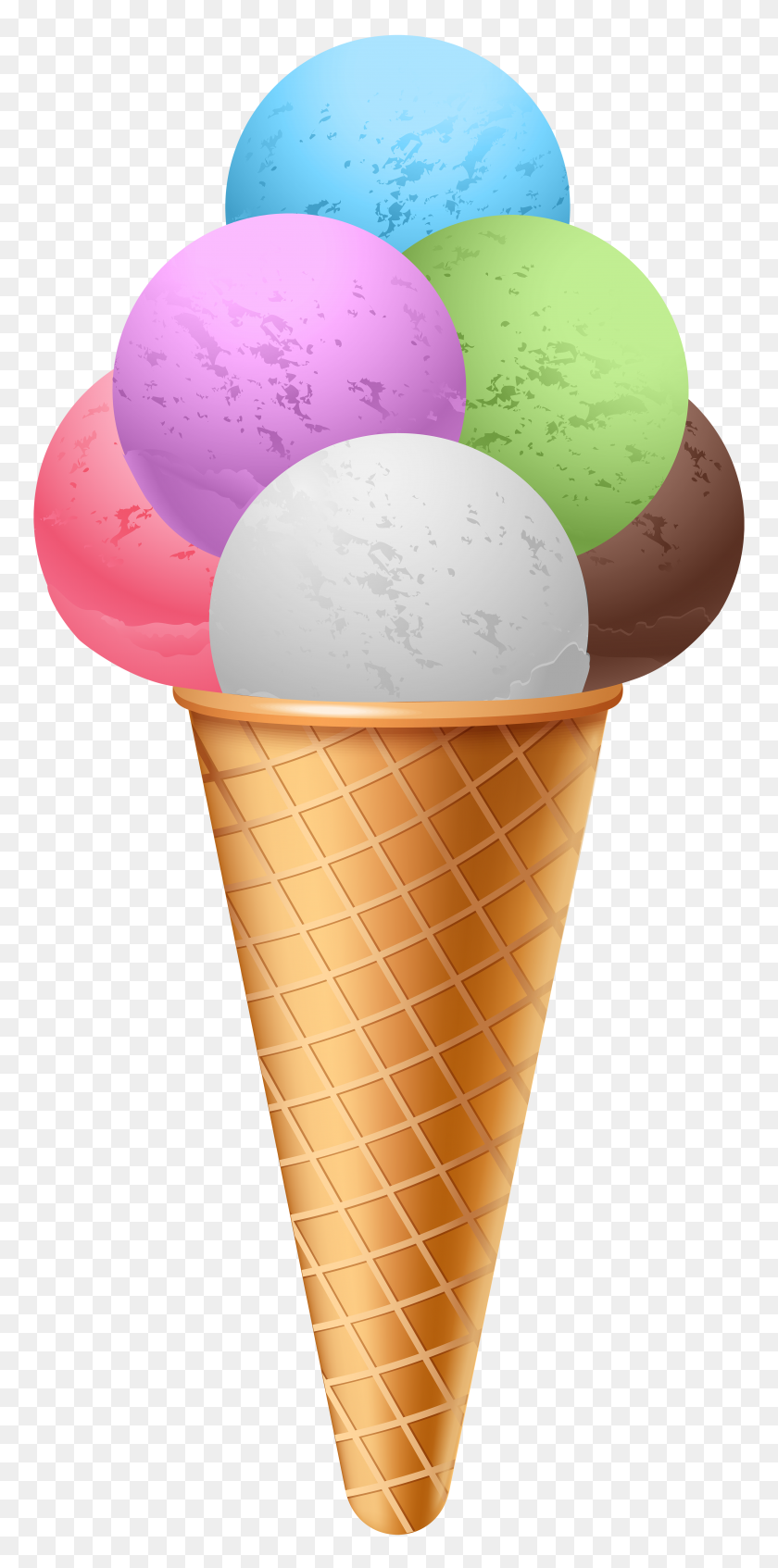 3817x8000 Big Ice Cream Cone Png Clipart - Cream PNG