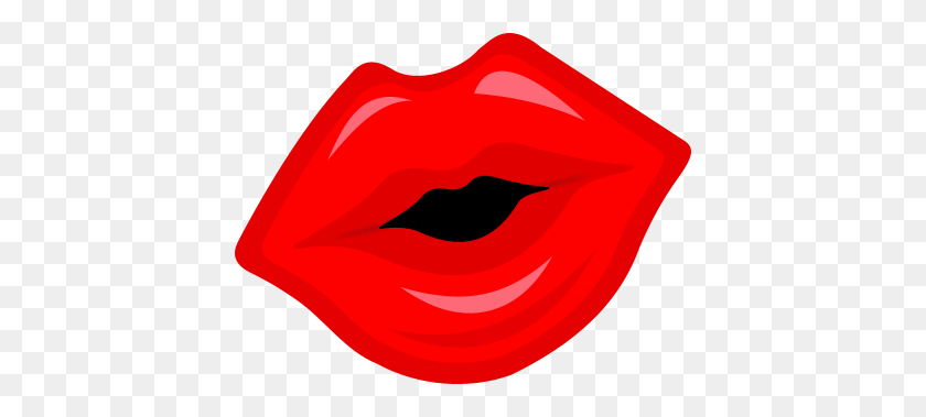 414x319 Big Lips Clipart - Big Mouth Clipart