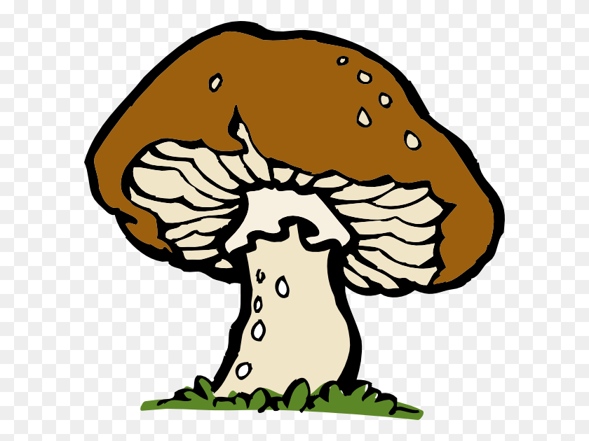 600x570 Big Mushroom Clip Art - Fungi Clipart