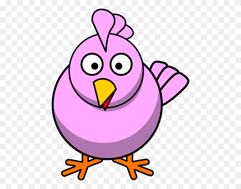 480x598 Big Pink Chick Clip Art - Chick Images Clip Art