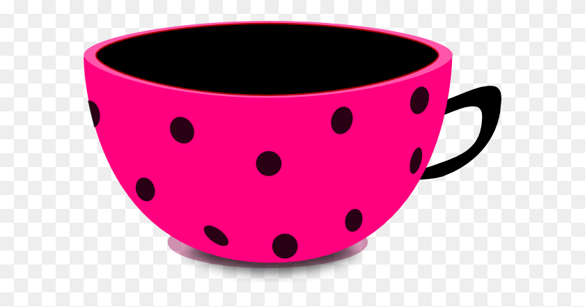 600x381 Big Pink Cup Clip Art - Cup Clipart