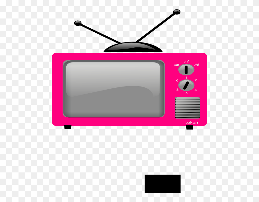 504x596 Большой Розовый Телевизор Картинки - Экран Тв Клипарт