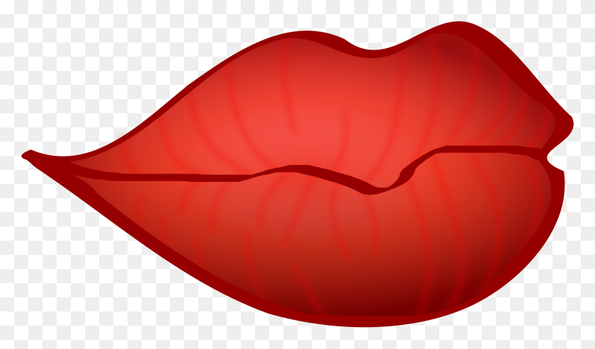 2377x1322 Big Red Lips - Mouth Clipart