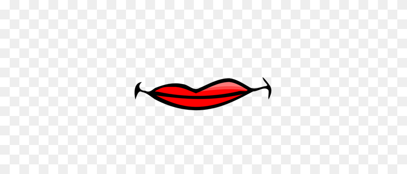 300x300 Big Red Lips Clip Art - Red Tie Clipart