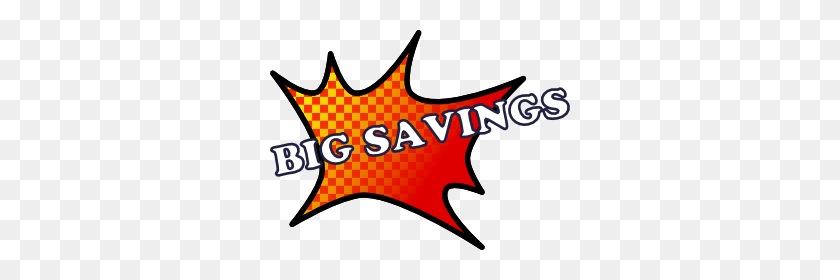 300x220 Big Savings Clip Art Free Vector - Savings Clipart