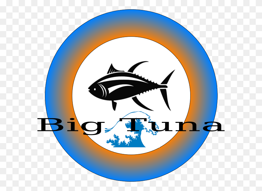 600x554 Big Tuna Frisbee Design Clip Art - Tuna Clipart