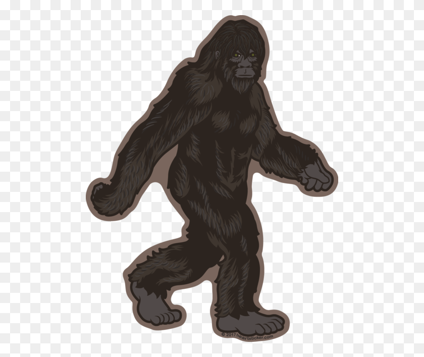 500x647 Bigfoot And The Creatures Of Oregon Heart In Oregon - Sasquatch PNG