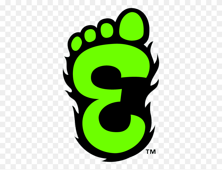 366x582 Bigfoot Is Real The Story Behind The Eugene Emeralds Chris - Baseball Swoosh Clipart