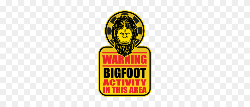 300x300 Bigfoot Sasquatch Car Stickers Decals - Sasquatch PNG