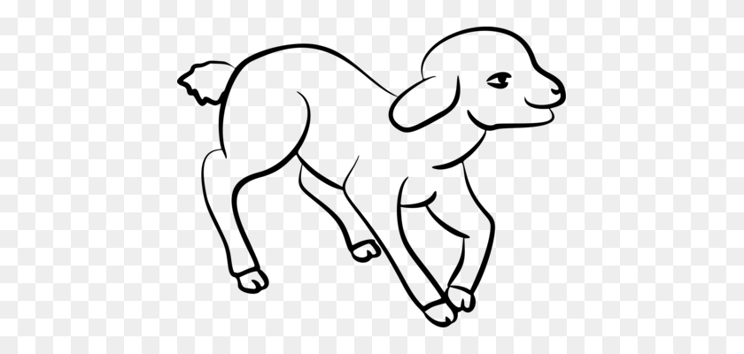 439x340 Bighorn Sheep Goat Computer Icons Drawing - Sheep Clipart Black And White