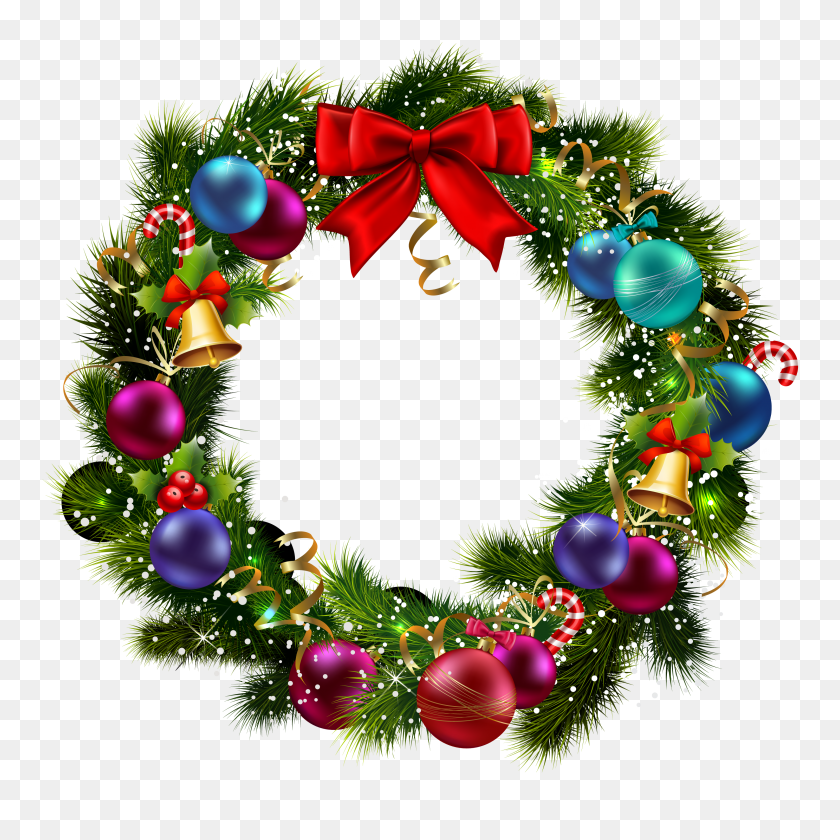 3000x3000 Bigstock Christmas Wreath - Christmas Wreath PNG