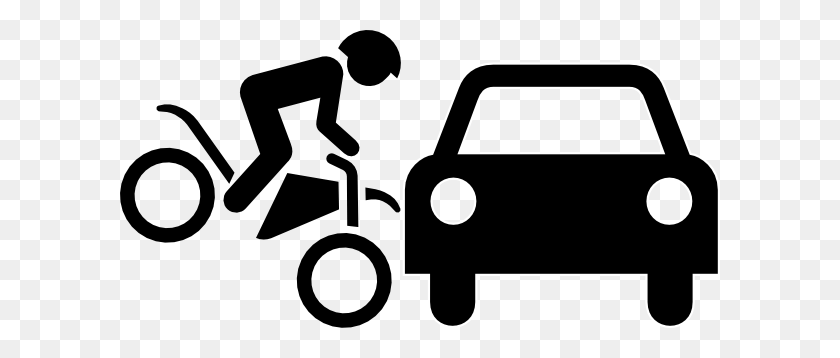 600x298 Bike Accident Clipart - Wrecked Car Clipart