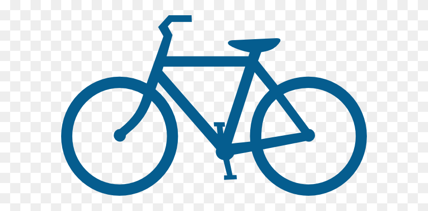 600x355 Велосипед Синий Картинки - Плоские Шины Клипарт