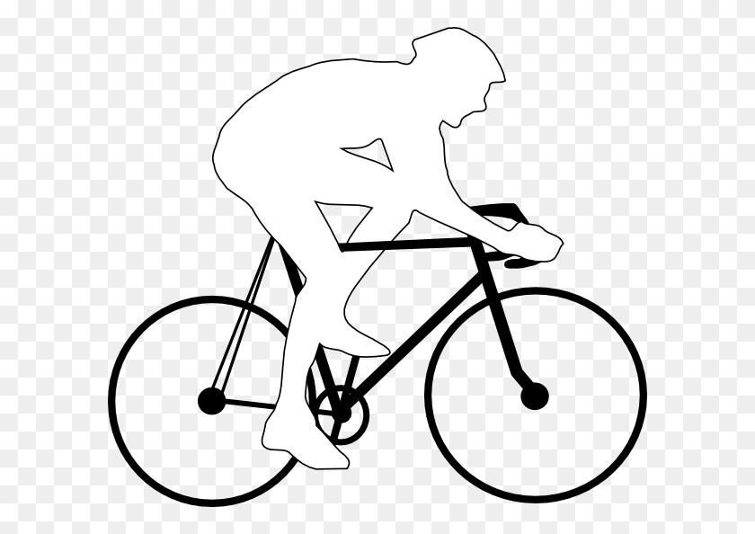 600x534 Велосипед Картинки - Велосипед Клипарт Черный И Белый