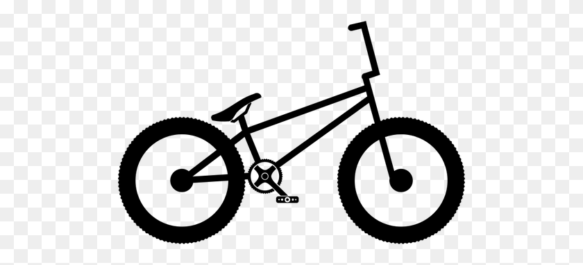 500x323 Bike Free Clipart - Bicycle Clipart Black And White