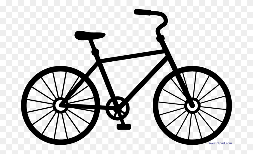 700x452 Велосипед Силуэт Картинки - Принадлежности Клипарт