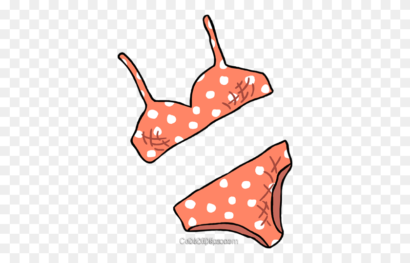 358x480 Bikini Royalty Free Vector Clip Art Illustration - Swimsuit Clipart