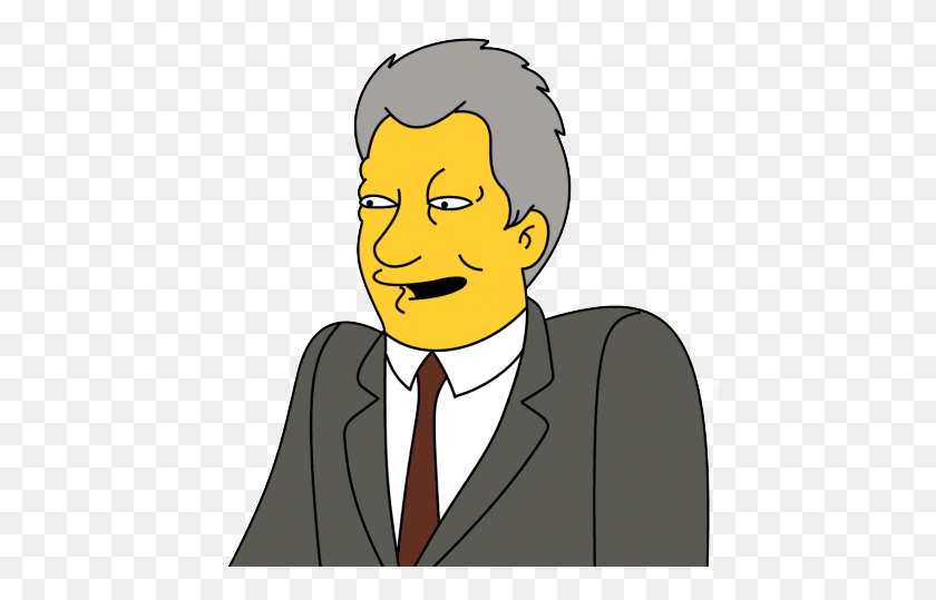 450x479 Bill Clinton Simpsons Wiki Fandom Powered - Hillary Clinton PNG