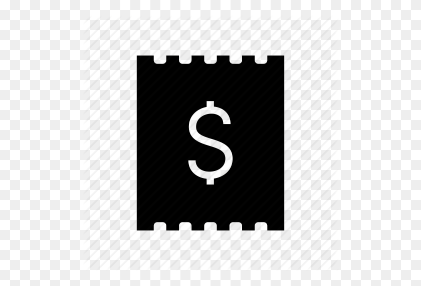 512x512 Bill, Dollar, Paying Bills, Payment, Receipt, Shopping Icon - 100 Dollar Bill PNG