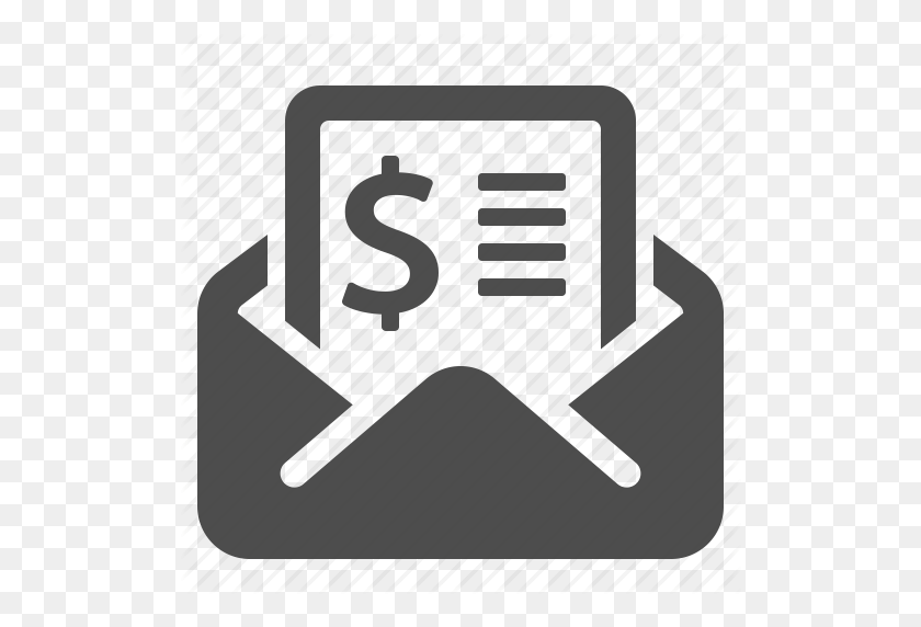 512x512 Bill, Envelope, Invoice, Letter, Mail, Money, Tax Icon - Money Vector PNG