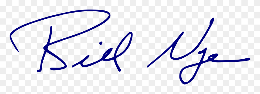 2000x633 Bill Nye Signature - Bill Nye PNG