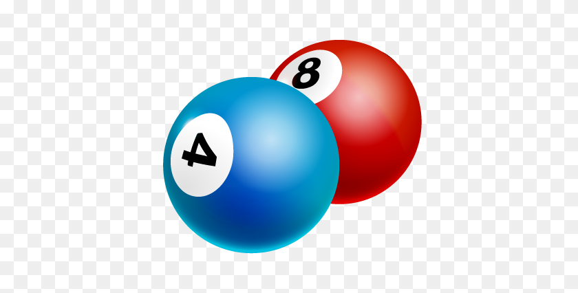 430x366 Billiard Ball Clipart Blue - Pool Balls Clipart