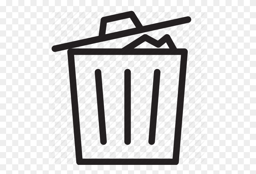512x512 Bin, Delete, Garbage, Recycle, Recycle Bin, Remove, Trash Icon - Trash Icon PNG