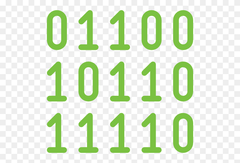 512x512 Binary Code - Binary Code PNG