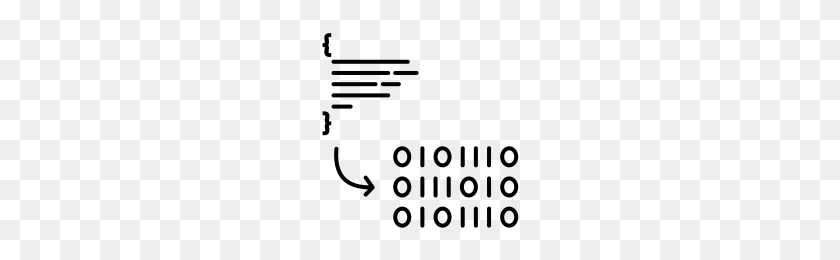 200x200 Binary Code Icons Noun Project - Binary Code PNG
