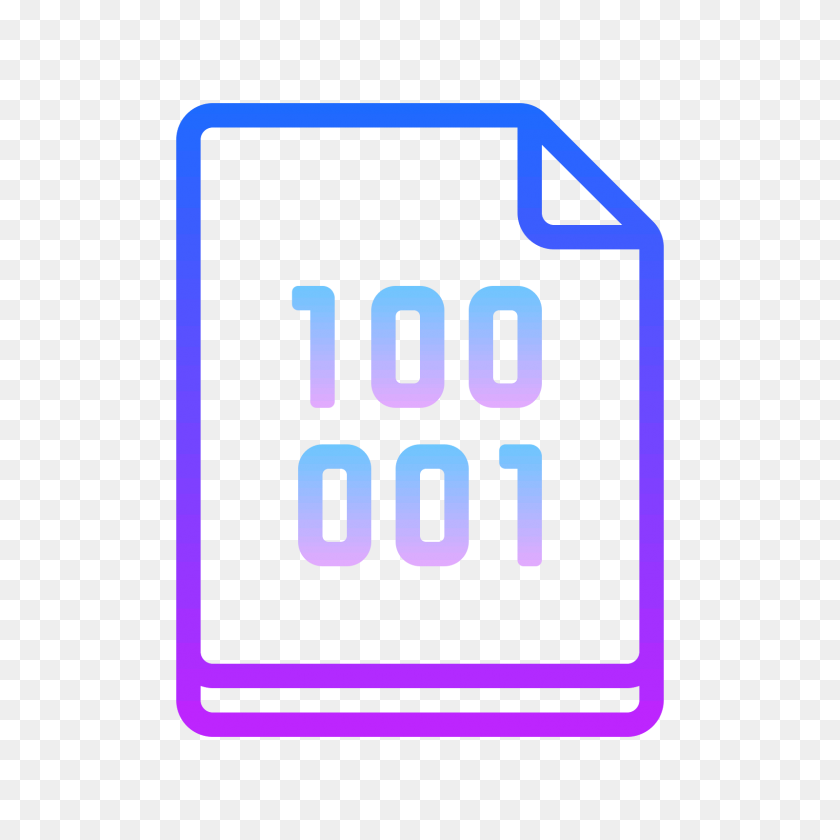 1600x1600 Значок Двоичного Файла - Двоичный Клипарт