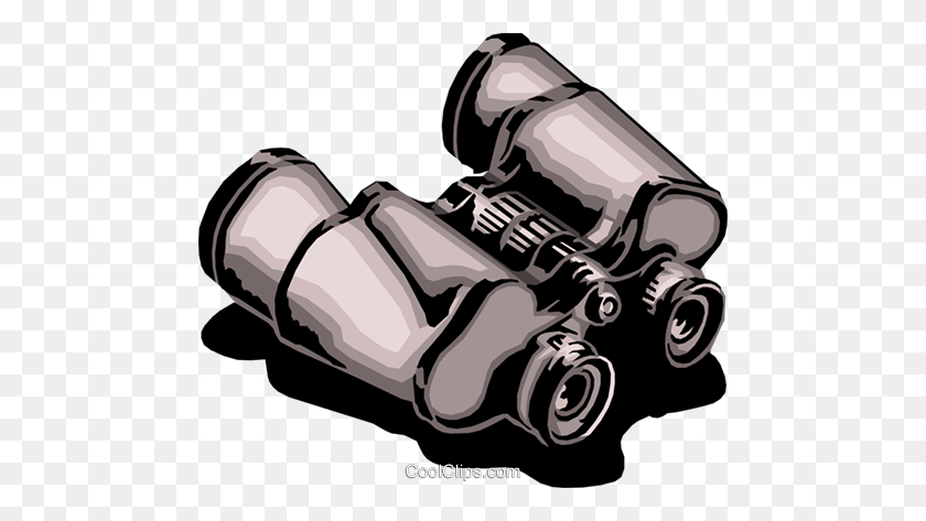 480x413 Binoculars Royalty Free Vector Clip Art Illustration - Binoculars Clipart