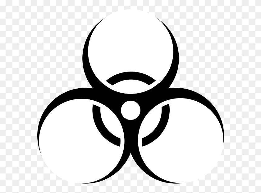 600x563 Biohazard Neongreen Png Clip Arts For Web - Rice Clipart Black And White