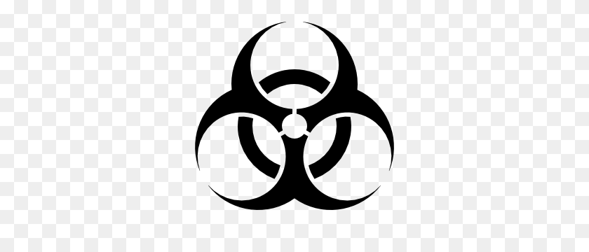 300x300 Biohazard Sign Clip Art Mad Scientist Halloween - Scorpio Clipart