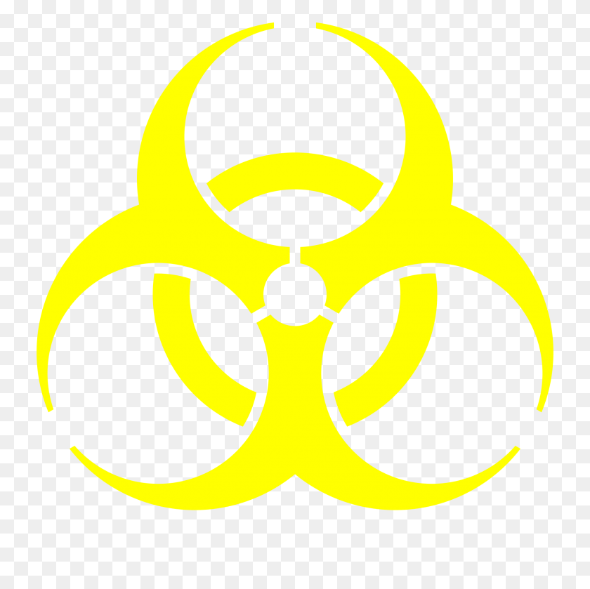 2000x2000 Biohazard Sign Symbol Png Images - Paint Splatters PNG