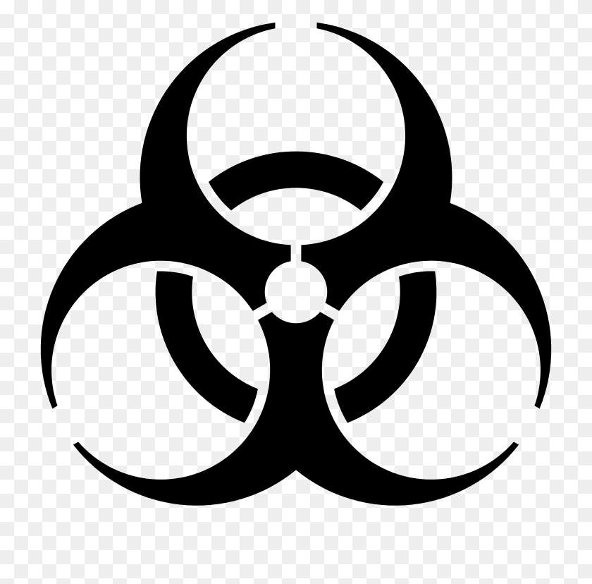 768x768 Biohazard Symbol - Biohazard Symbol Clip Art