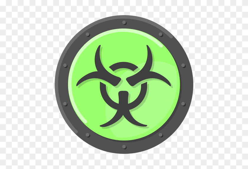 512x512 Biohazard Warning Green - Biohazard PNG
