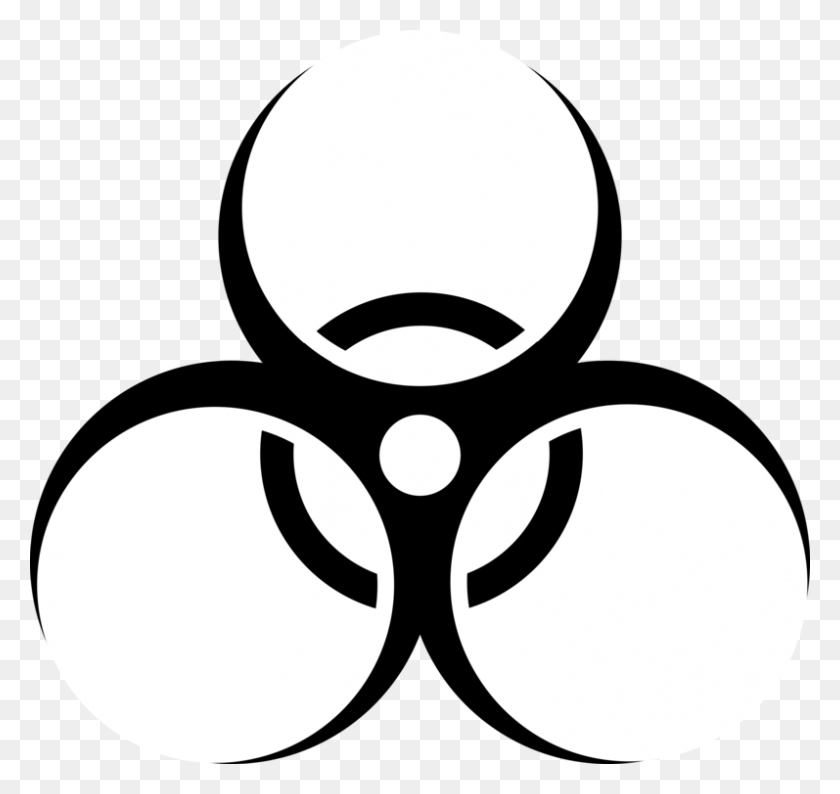 797x750 Biological Hazard Hazard Symbol Sign - Radioactive Clipart