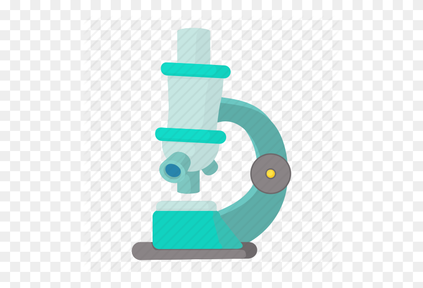 512x512 Biology, Cartoon, Lab, Microscope, Research, School, Science Icon - Biology PNG