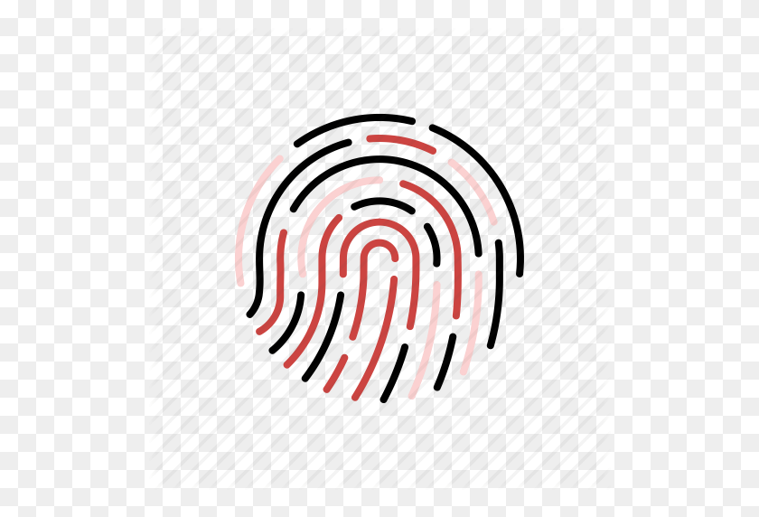 512x512 Biometric, Fingerprint, Forensic, Proof, Science, Threat - Thumbprint PNG