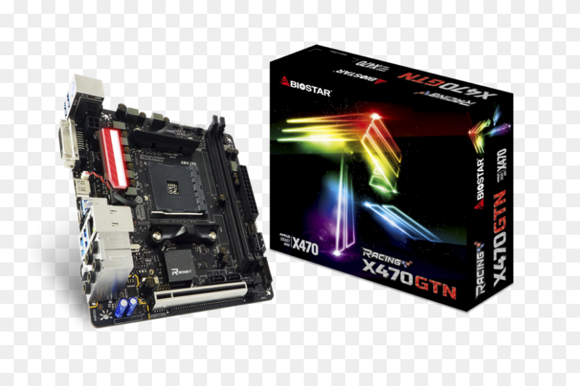 804x515 Biostar Adds Racing A Mini Itx Gaming Motherboard - Motherboard PNG