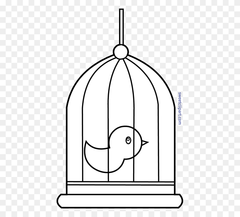 Bird Cage Lineart Clip Art - Float Clipart Black And White – Stunning ...